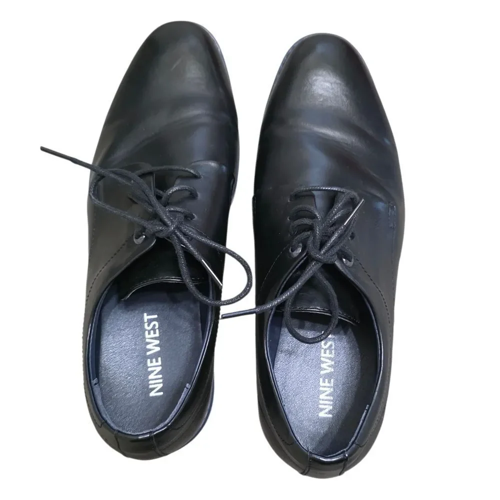 Mens Nine West Black Lace Up Shoes